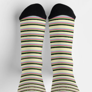 Colourful Striped Retro Cool Unisex for Him & Her Socks