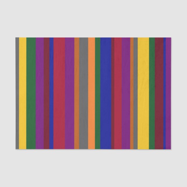 Colourful Striped Tissue Paper (Front)