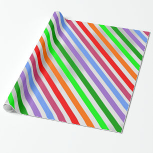 Colourful Striped Wrapping Paper