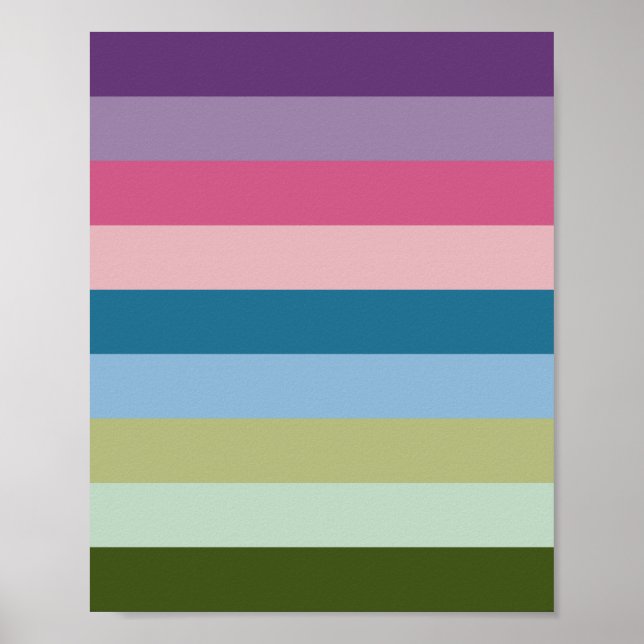 Colourful Stripes 02 Poster (Front)