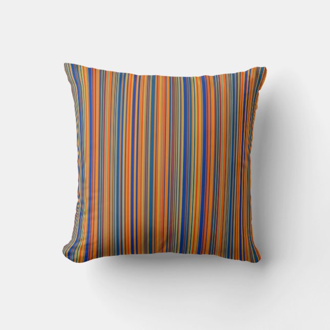 Colourful Stripes 03 Cushion (Front)