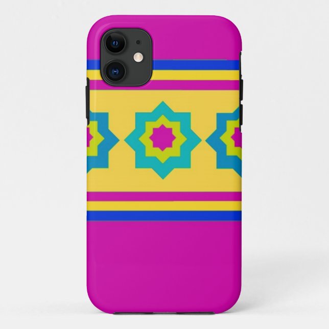 Colourful Stripes and Stars Case-Mate iPhone Case (Back)