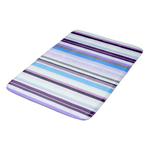 Colourful stripes bath mat