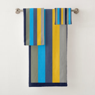 Colourful Stripes Bath Towel Set