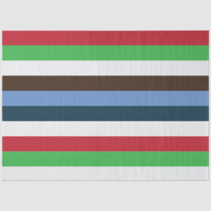 Colourful Stripes Birthday Tissue Paper