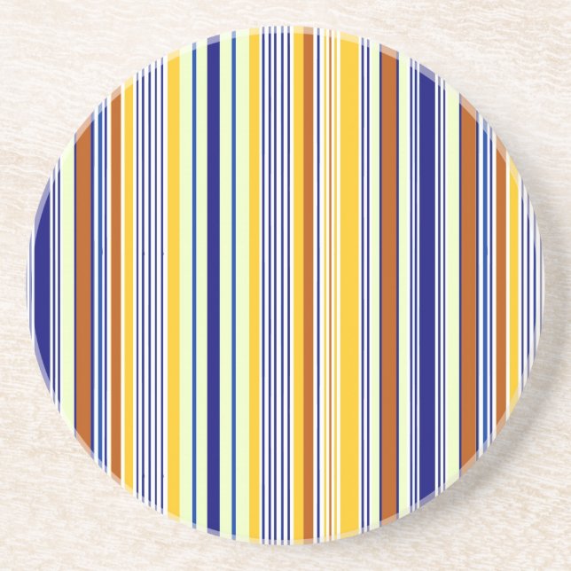Colourful stripes coaster (Front)
