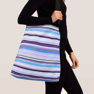 Colourful stripes crossbody bag