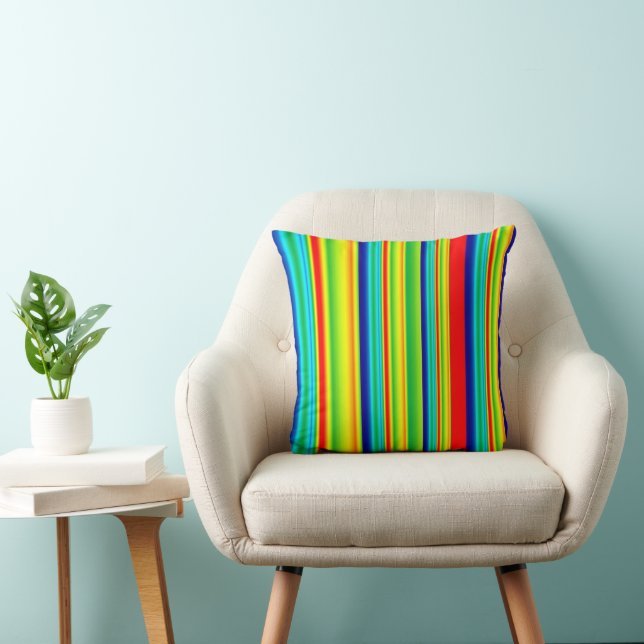 Colourful Stripes Cushion (Chair)