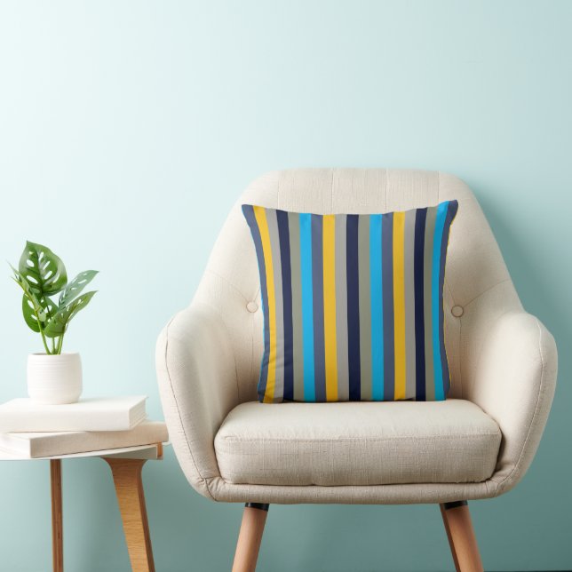 Colourful Stripes  Cushion (Chair)