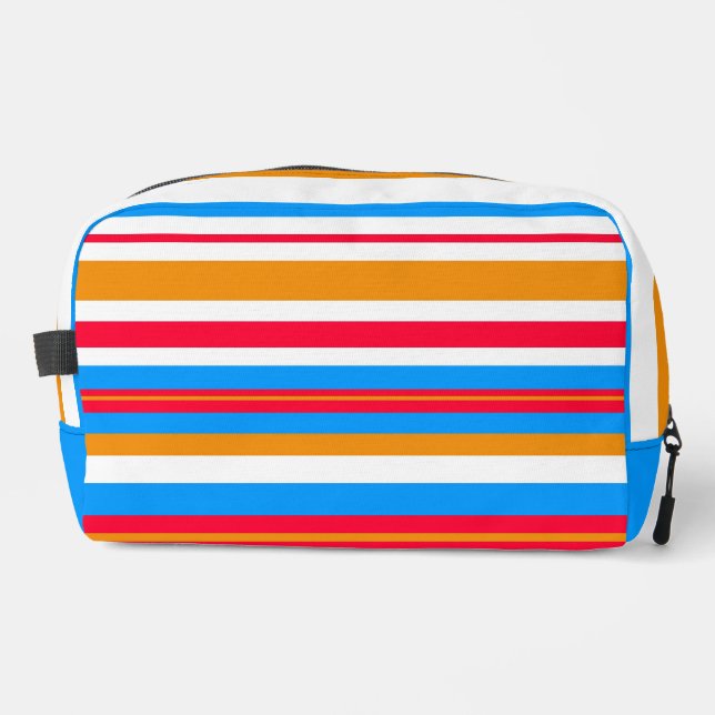 colourful stripes dopp kit (Front)