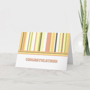 Colourful Stripes Employee Anniversary Card