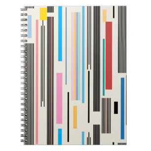Colourful Stripes: Graphic Pattern Mix Notebook