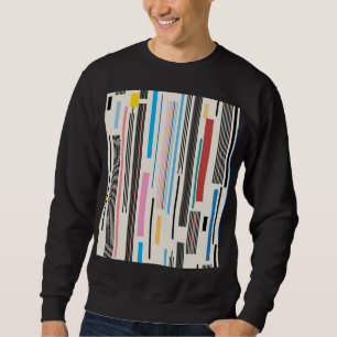 Colourful Stripes: Graphic Pattern Mix Sweatshirt