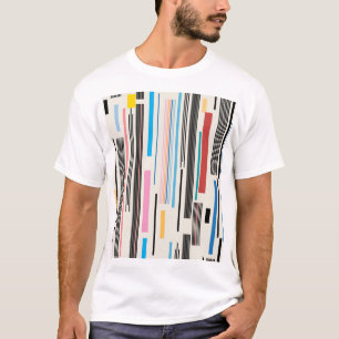Colourful Stripes: Graphic Pattern Mix T-Shirt