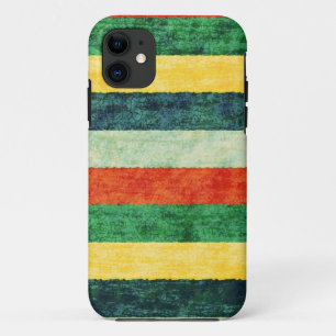 Colourful Stripes Grunge Textures 3 iPhone 11 Case