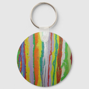 Colourful Stripes Key Ring