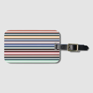 Colourful Stripes Luggage Tag