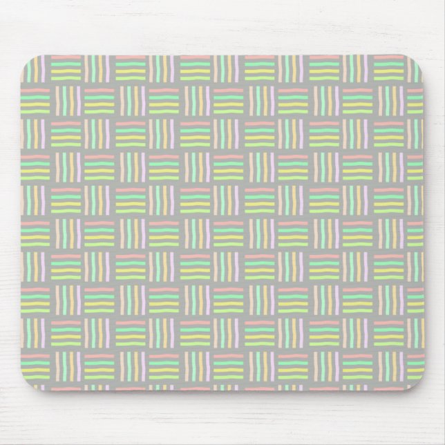 Colourful Stripes Mouse Pad (Front)