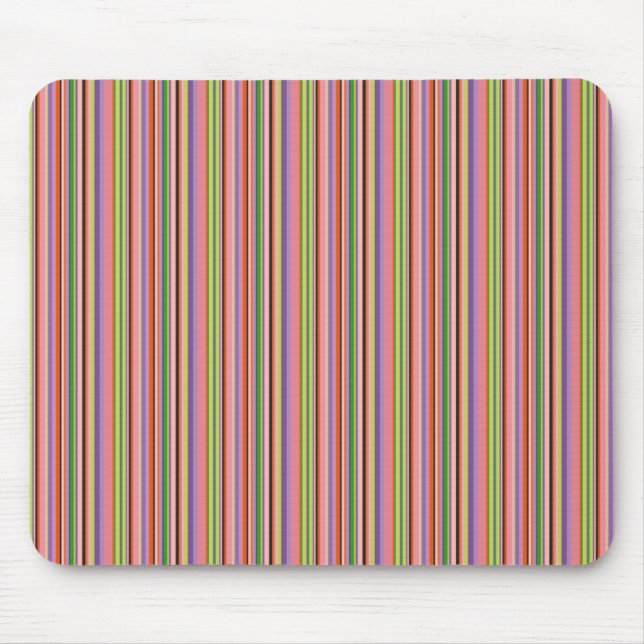 Colourful Stripes Mouse Pad (Front)
