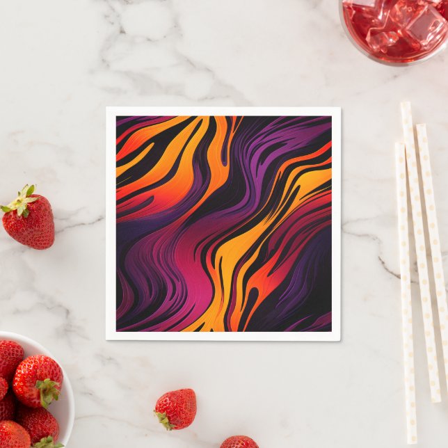 Colourful Stripes Napkin (Insitu)