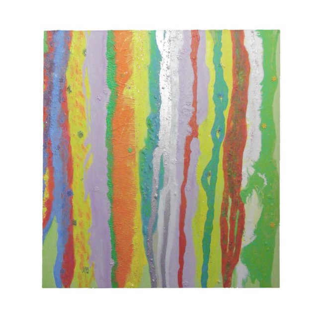 Colourful Stripes Notepad (Front)
