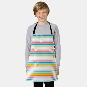 Colourful Stripes Pattern-93861 Apron