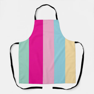Colourful Stripes Pattern Apron