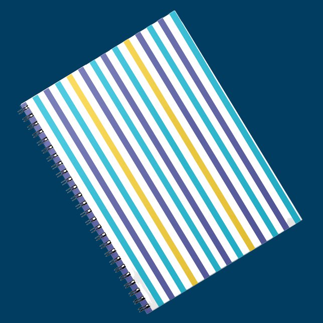 Colourful Stripes Pattern Back To School Notebook (Creator Uploaded)