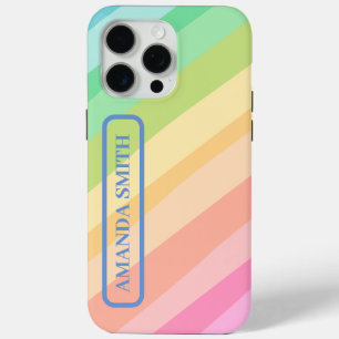 Colourful Stripes Pattern iPhone 15 Pro Max Case
