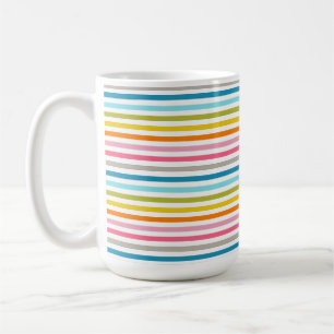 Colourful Stripes Pattern Coffee Mug