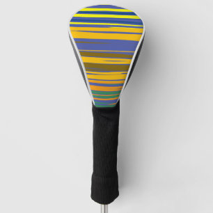 Colourful Stripes Pattern Golf Head Cover