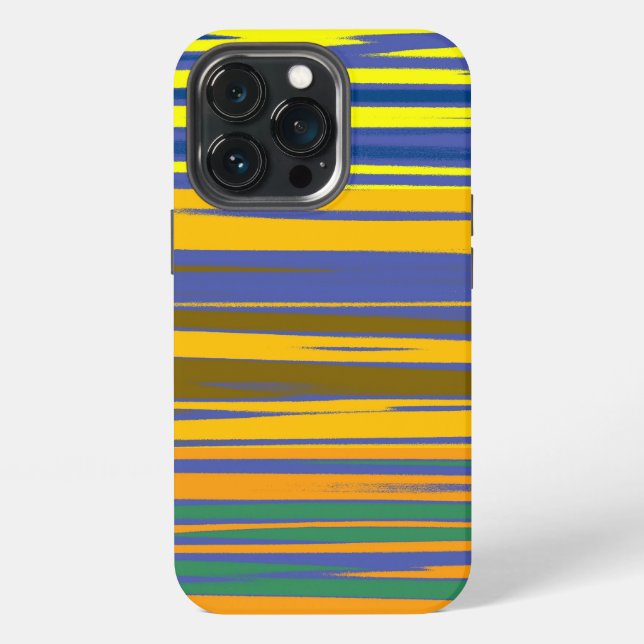Colourful Stripes Pattern iPhone Case (Back)