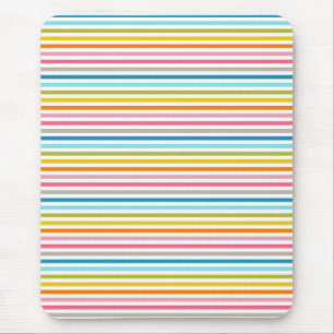 Colourful Stripes Pattern Mouse Pad