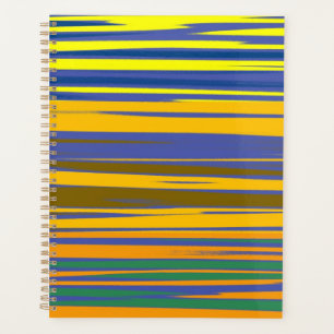 Colourful Stripes Pattern Planner