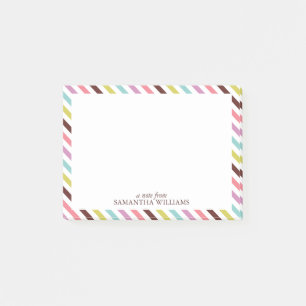 Colourful Stripes Pattern Post-it Notes