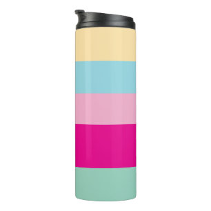 Colourful stripes pattern Thermal Tumbler