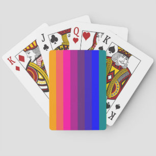 Colourful Stripes Playing Cards