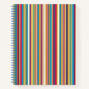 Colourful Stripes Pretty Notebook