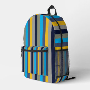 Colourful Stripes Printed Backpack