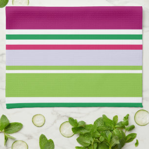 Colourful Stripes, Rainbow Stripes, Striped Patter Tea Towel