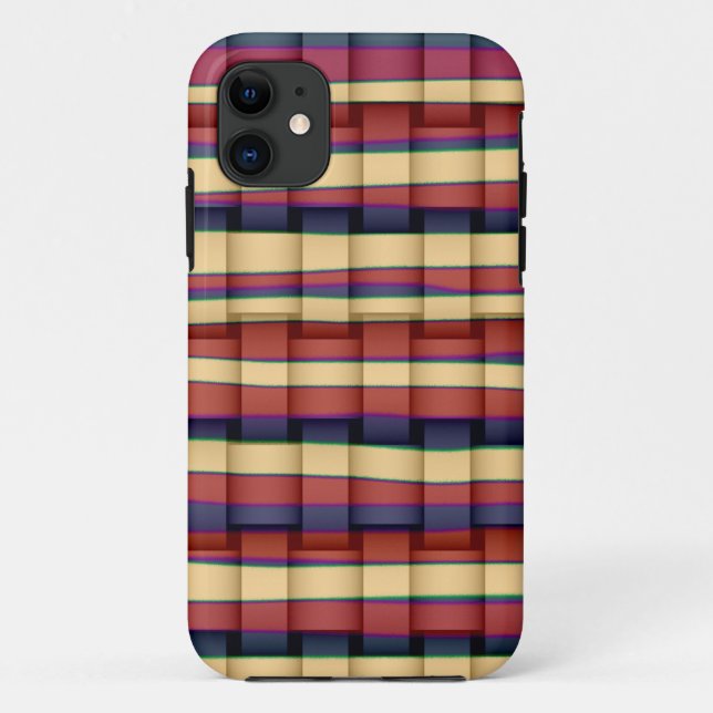 Colourful stripes retro graphic design 2 Case-Mate iPhone case (Back)