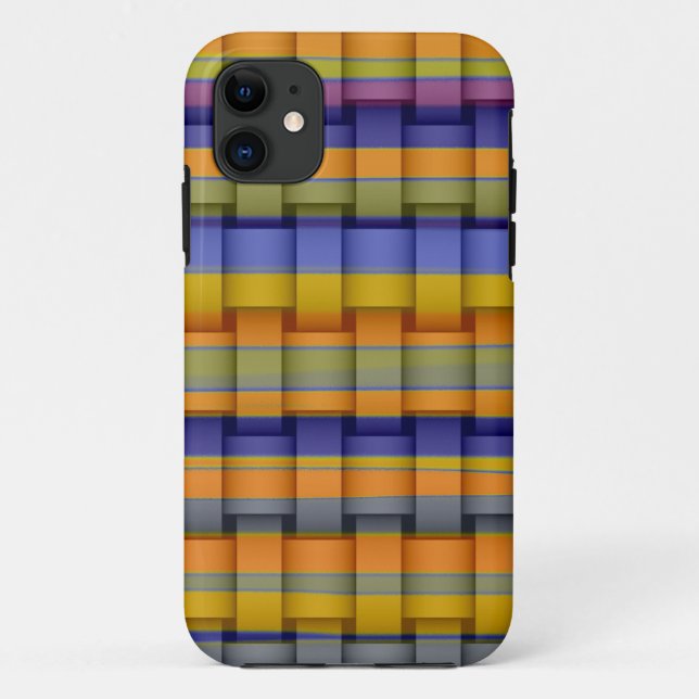 Colourful stripes retro graphic design Case-Mate iPhone case (Back)