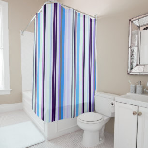 Colourful stripes  shower curtain