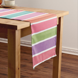 Colourful Stripes table runner