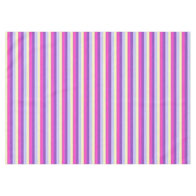 Colourful Stripes  Tablecloth (Front (Horizontal))