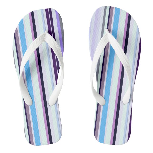 Colourful stripes  thongs (Footbed)