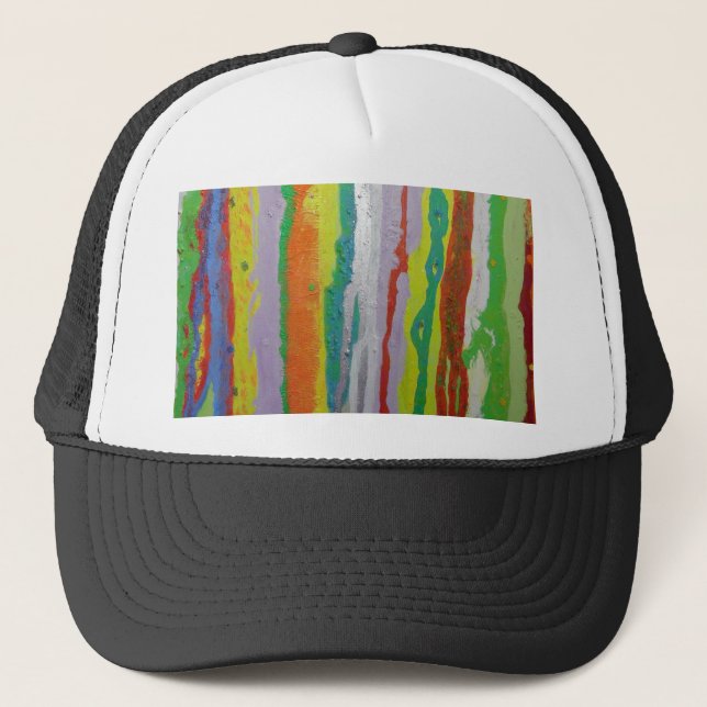 Colourful Stripes Trucker Hat (Front)