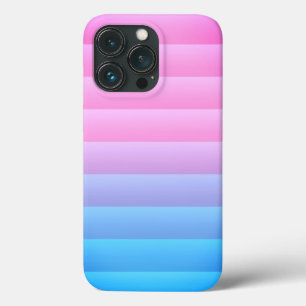 Colourful Stripes Turquoise, Blue, Lavender, Pink iPhone 13 Pro Case