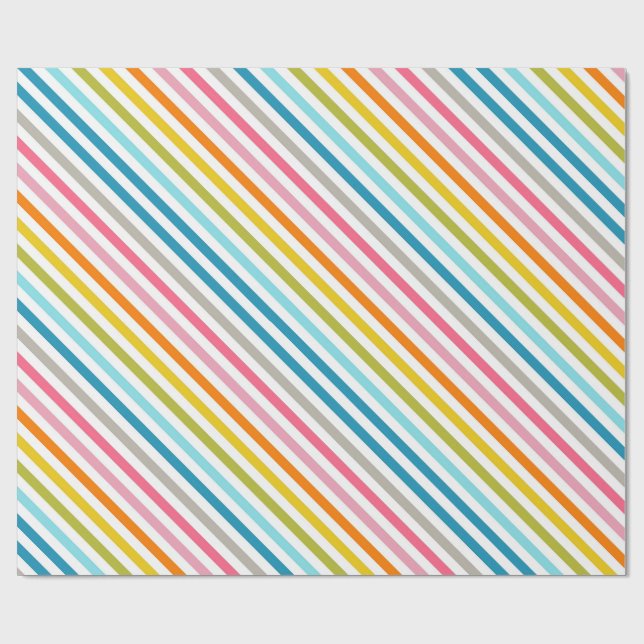 colourful stripes wrapping paper (Flat)