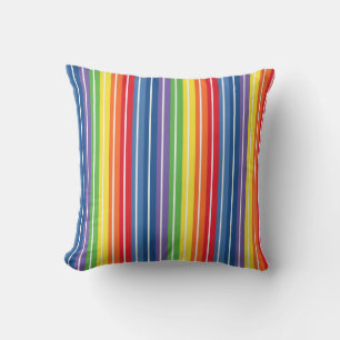 Colourful StripeThrow Pillow